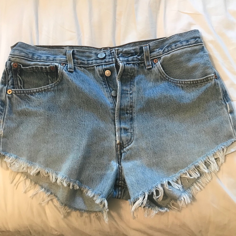 Levi’s Cutoff Denim Button Shorts